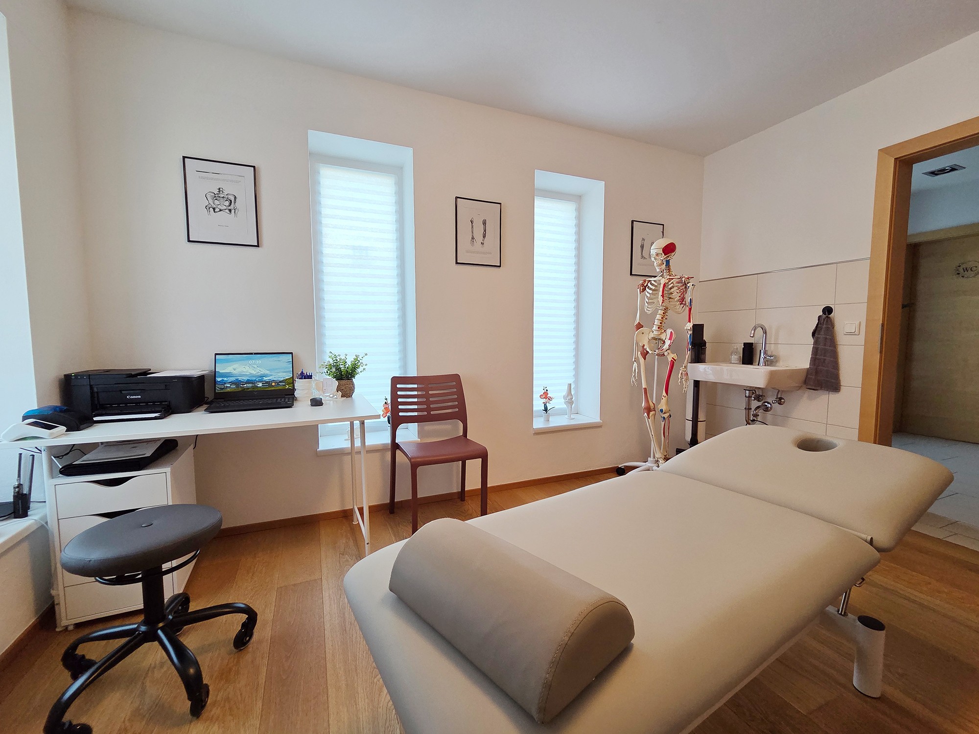 Behandlungsraum Physiotherapie Miesenbeck